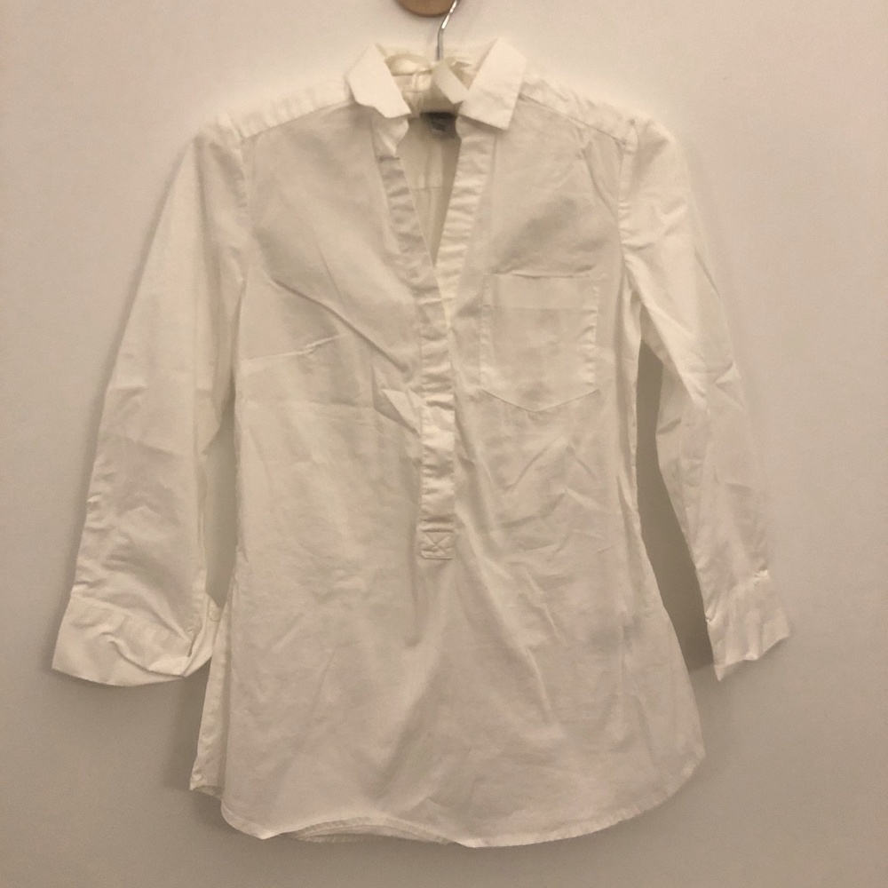 H&M White Button Down Shirt Size 2 *CLEARANCE SALE